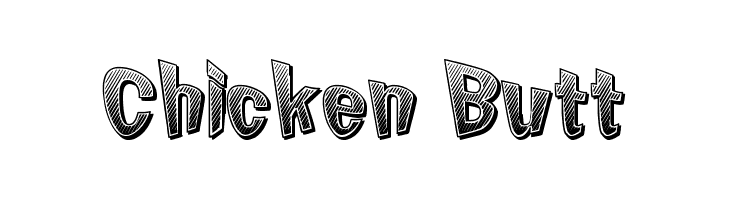 Chicken Butt Font