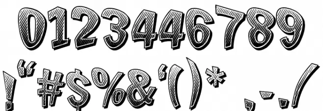 Chicken Butt Font Alte caractere