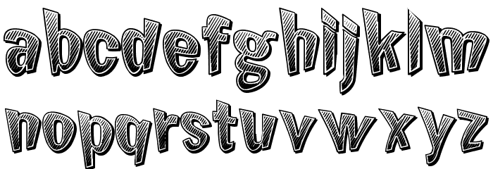 Chicken Butt Font Litere mici