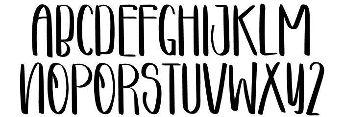 Chicken Catsudo Font LOWERCASE