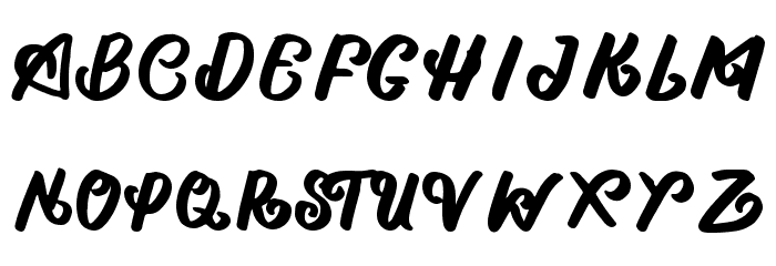 Chicken Curly Font Alte caractere