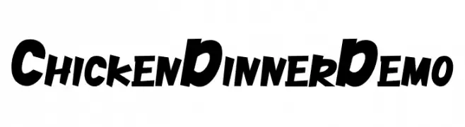 Chicken Dinner Demo  Frei Schriftart Herunterladen