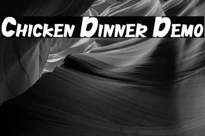 Chicken Dinner Demo Шрифта examples
