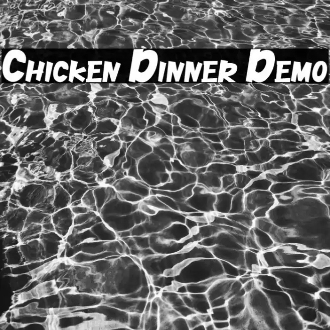 Chicken Dinner Demo Шрифта examples