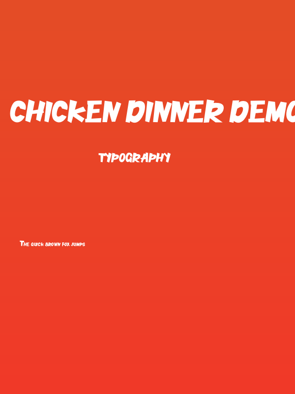 Chicken Dinner Demo Poster