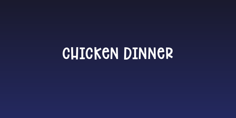Chicken Dinner Social Header