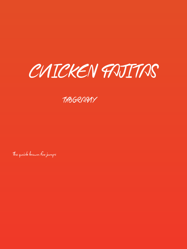 Chicken Fajitas Poster