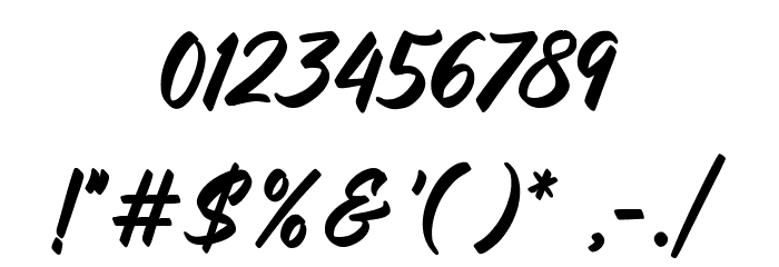 Chicken Hunter Font OTHER CHARS