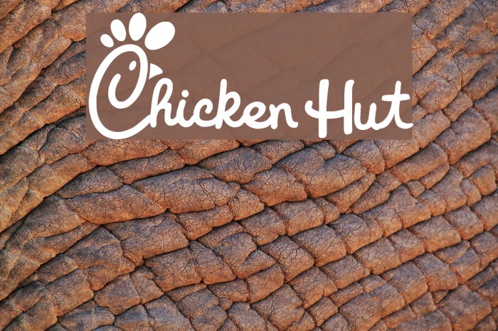 Chicken Hut Font examples