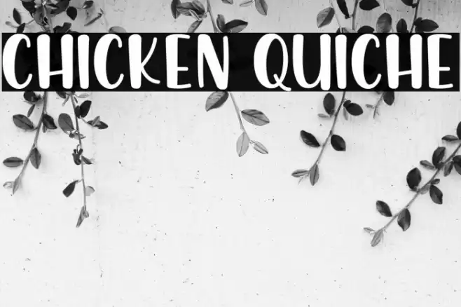 Chicken Quiche Шрифта examples