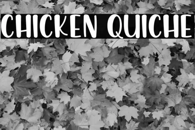 Chicken Quiche Шрифта examples