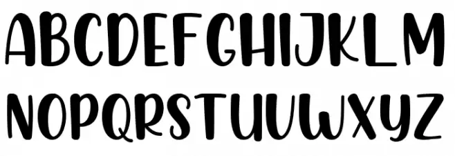 Chicken Quiche Schriftart Kleinbuchstaben