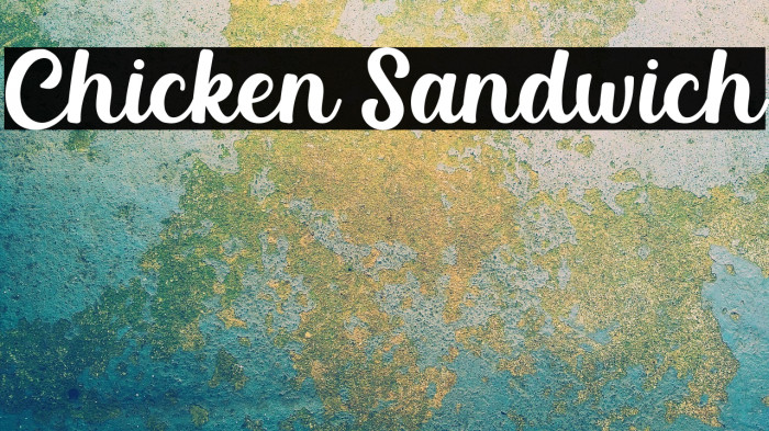 Chicken Sandwich Example 3