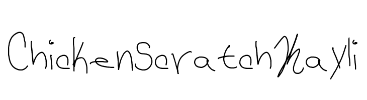 Chicken Scratch Kayli  नि: शुल्क फ़ॉन्ट्स डाउनलोड