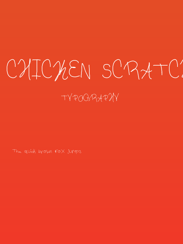 Chicken Scratch Kayli Poster