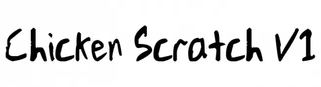 Chicken Scratch V1  Free Fonts Download
