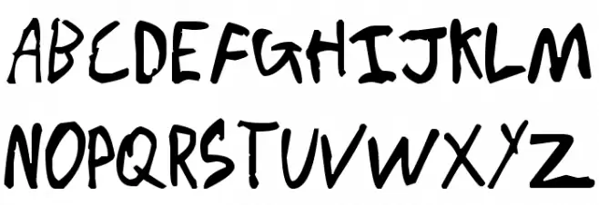 Chicken Scratch V1 Fuentes MAYÚSCULAS