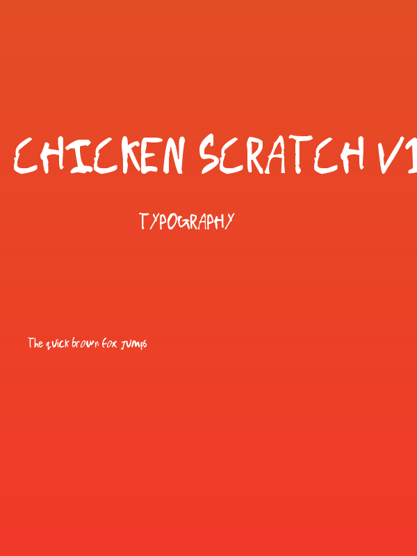 Chicken Scratch V1 Poster