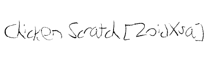 Chicken Scratch [ZoidXsa]  Скачать бесплатные шрифты