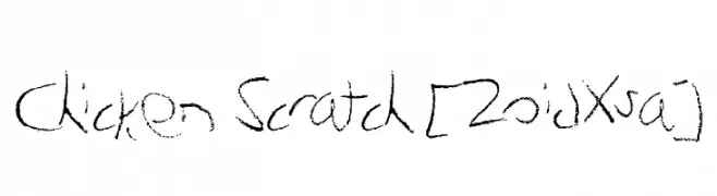 Chicken Scratch [ZoidXsa]  لخطوط تنزيل