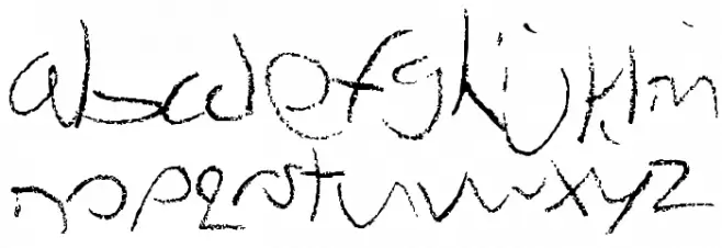 Chicken Scratch [ZoidXsa] 字体 小写