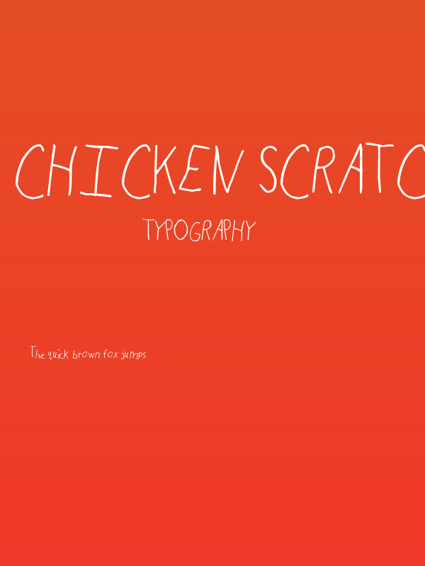 Chicken Scratch Poster