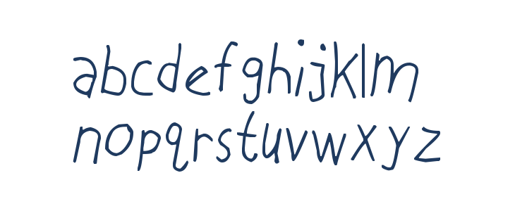 Chicken Scratch Lowercase