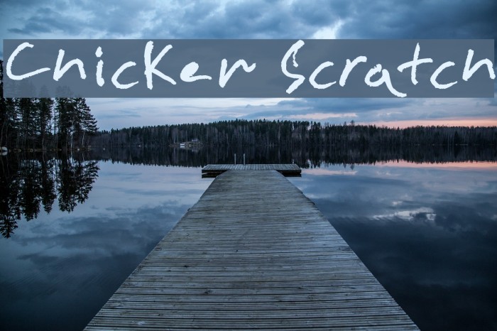 Chicken Scratch Font examples