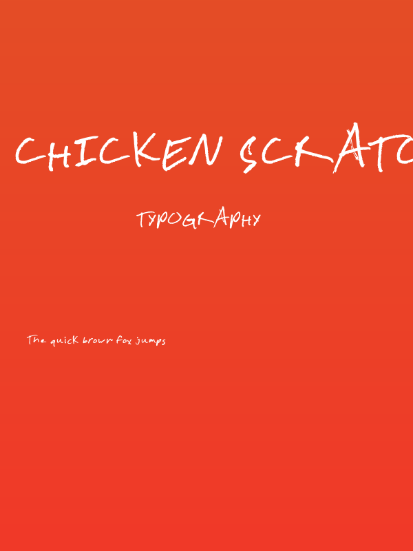 Chicken Scratch Poster
