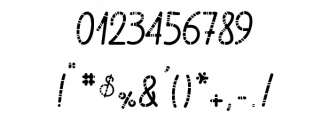 Chicken Socks Font OTHER CHARS