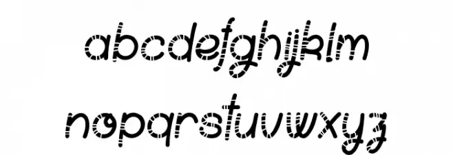 Chicken Socks Schriftart Kleinbuchstaben