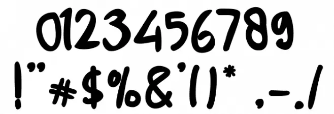 Chicken Soup Font OTHER CHARS