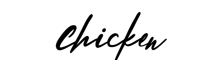 Chicken  フリーフォントのダウンロード