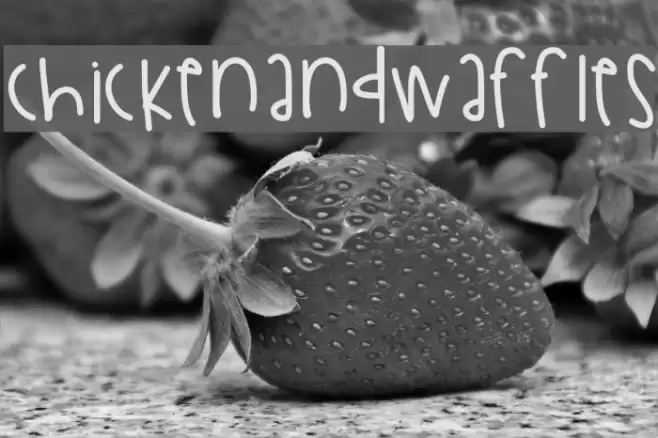 ChickenAndWaffles Font examples
