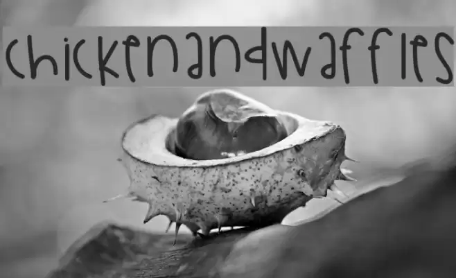 ChickenAndWaffles Font examples