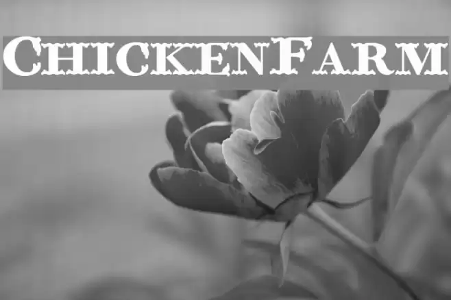 ChickenFarm Font examples