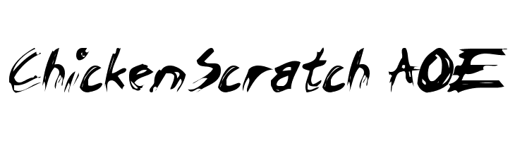 ChickenScratch AOE Font