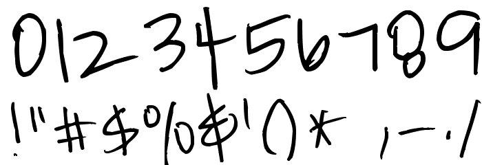 ChickenScratch Font OTHER CHARS
