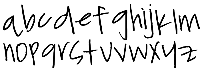 ChickenScratch Font LOWERCASE