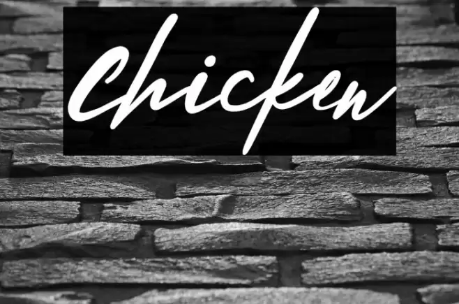 Chicken Font examples