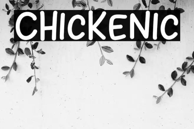 Chickenic 字体 examples