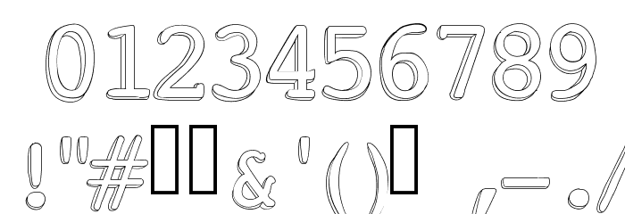 Chickfactor Font OTHER CHARS