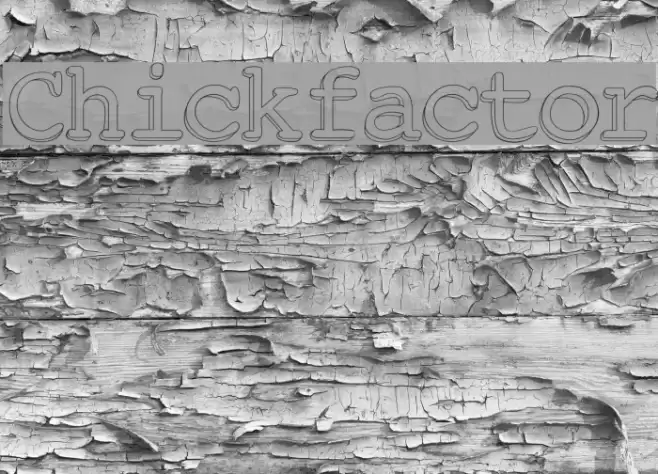 Chickfactor Шрифта examples
