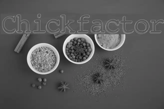 Chickfactor Шрифта examples