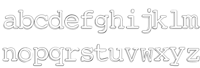 Chickfactor Font LOWERCASE