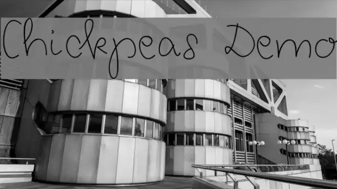 Chickpeas Demo Font examples