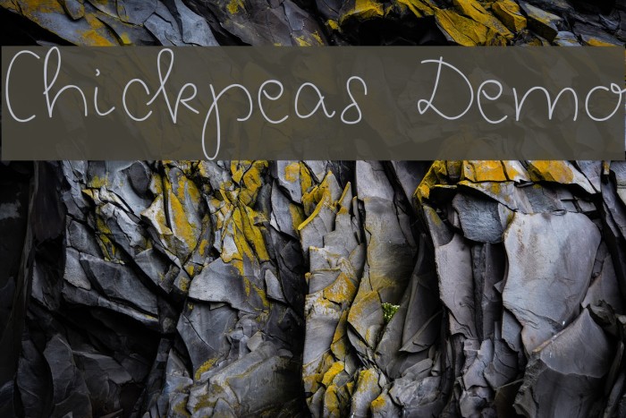 Chickpeas Demo Font examples