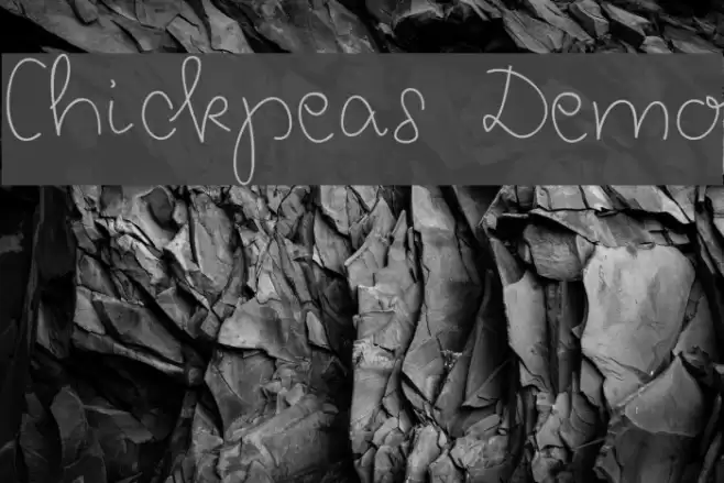 Chickpeas Demo Font examples
