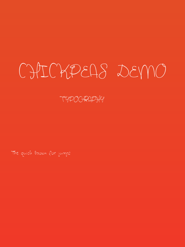 Chickpeas Demo Poster