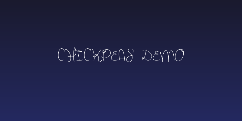 Chickpeas Demo Social Header